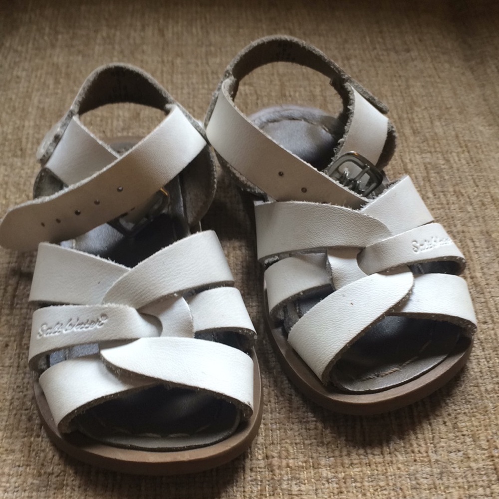 White Toddler Salt Water Sandals